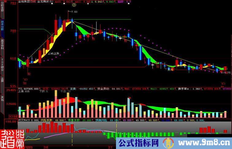 大智慧成交MACD副图指标