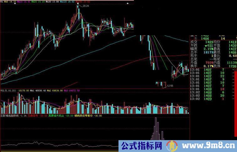 大智慧庄影难逃副图指标