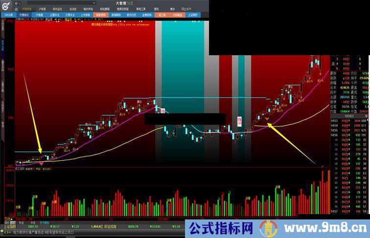 大智慧横S无敌海龟交易中线持仓主图指标