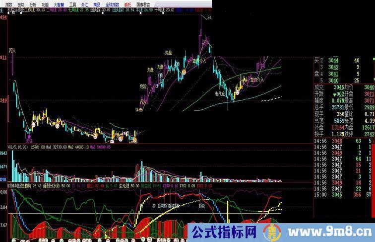 大智慧机构运作主图指标 贴图 (建仓 洗盘 拉升 出货 一览无遗)