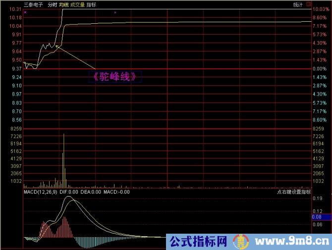 看懂分时图之分时驼峰线