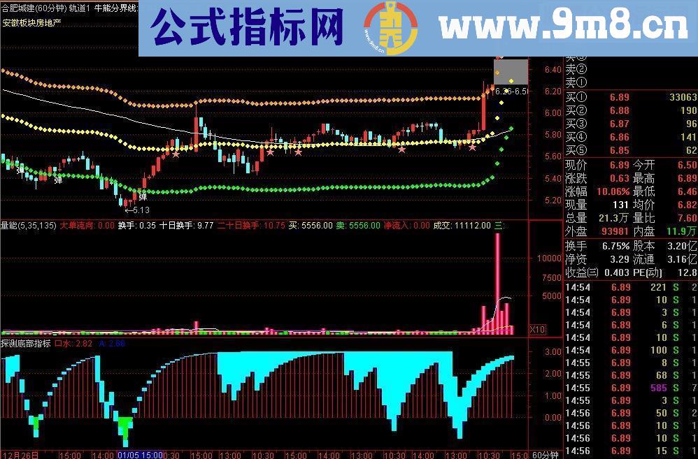 通达信不可缺少的探测底部经典指标(源码 副图 无未来)