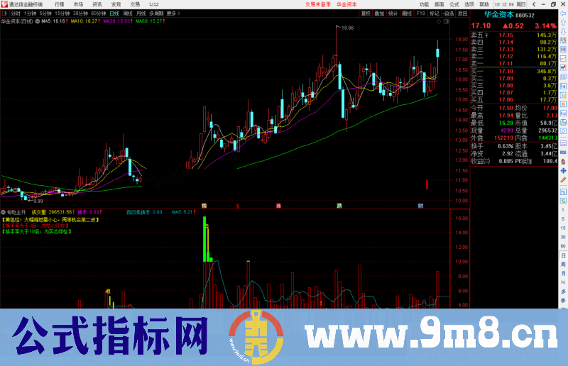 通达信公专吃主升拉升换手终极版 量能与换手共振式副图源码 