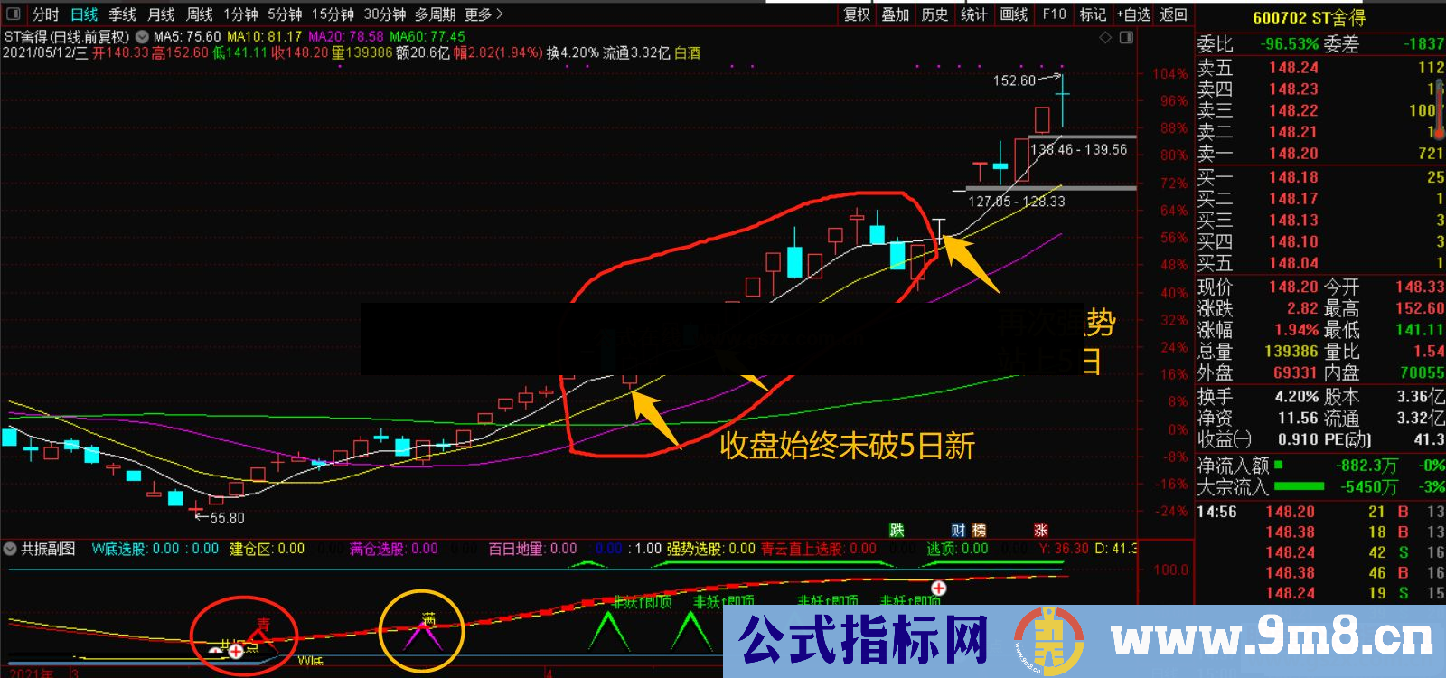 通达信不一样的共振副图指标 贴图 无加密 无未来