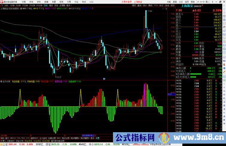 通达信智慧王私募版之十七主力分析指标公式源码附图