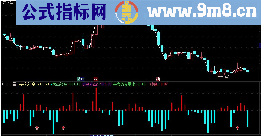 通达信分析主力买卖盘和抄底的副图指标 源码