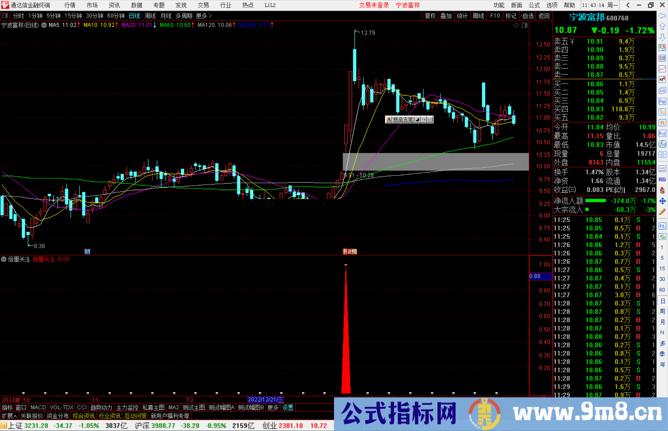 通达信倍量关注指标公式源码