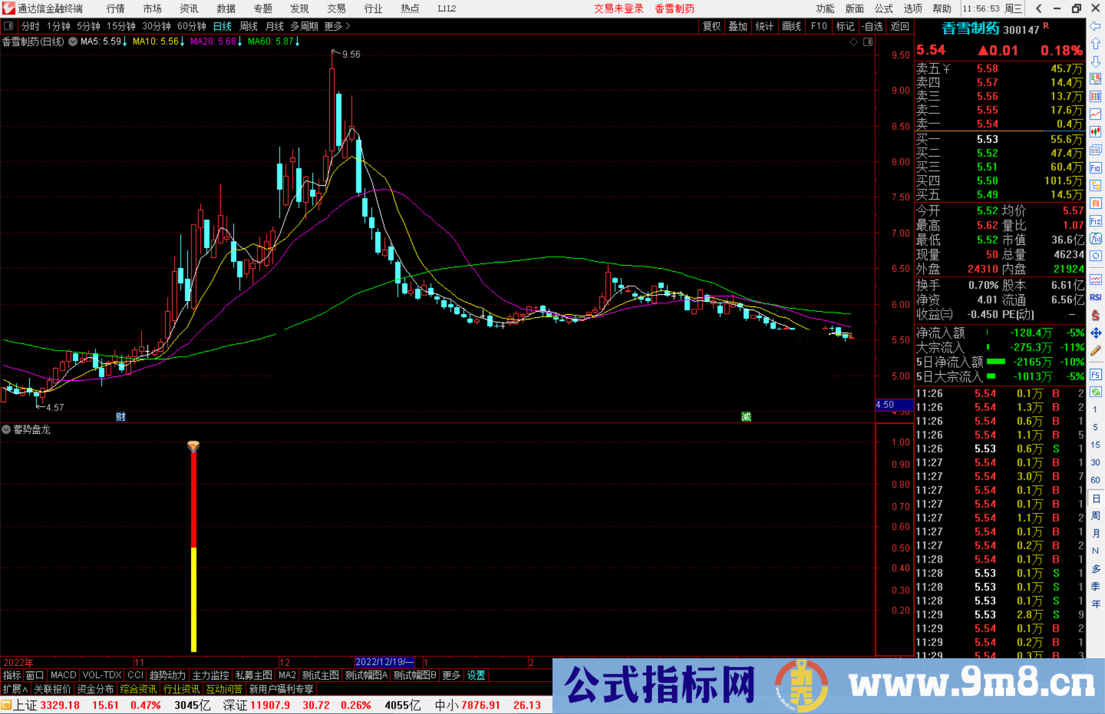 通达信蓄势盘龙指标公式源码