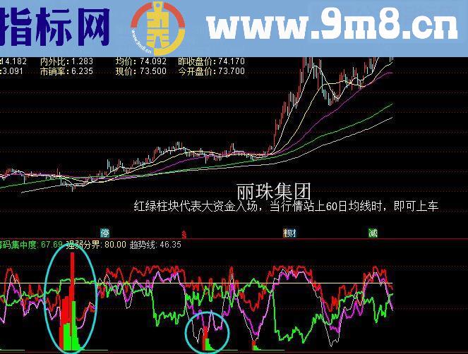 通达信洞察主力动向主力洗盘副图绝无未来函数）