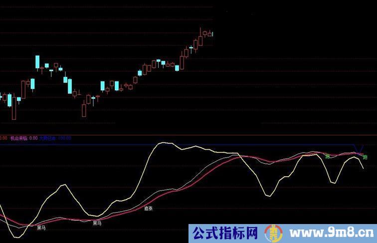 通达信大黑马趋势副图指标 源码