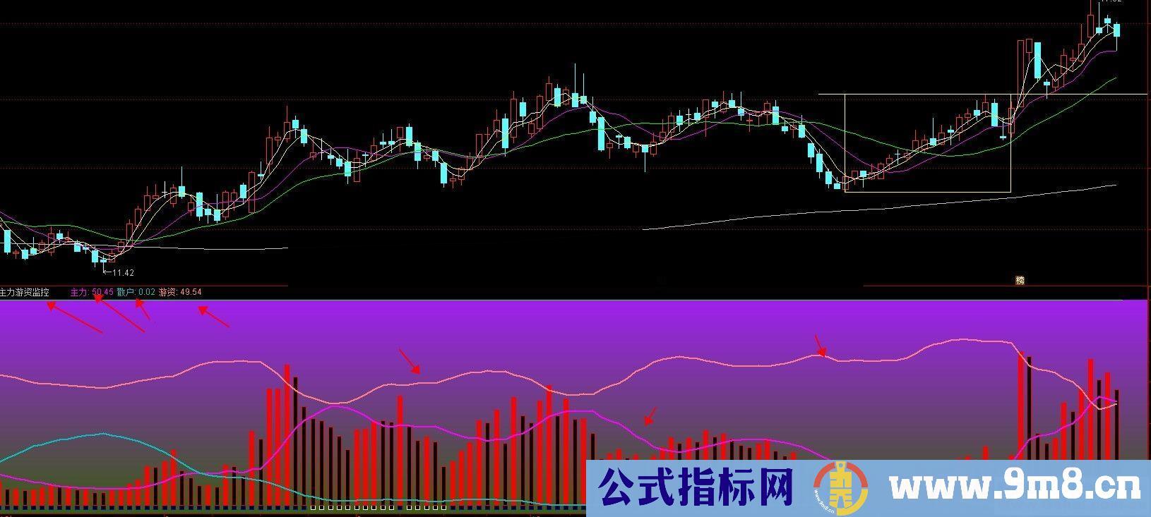 通达信主力游资监控标副图指标 贴图 不加密