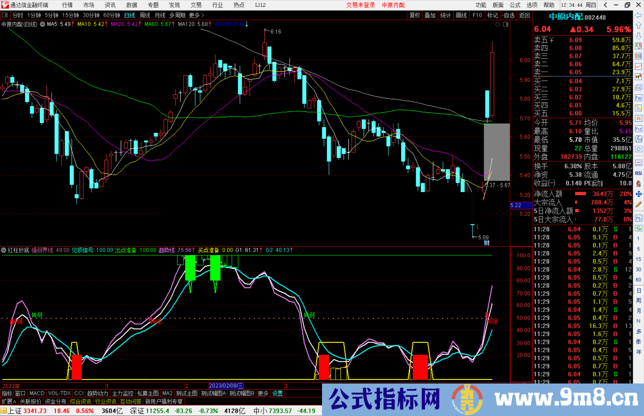 通达信很准的红柱抄底 副图指标源码