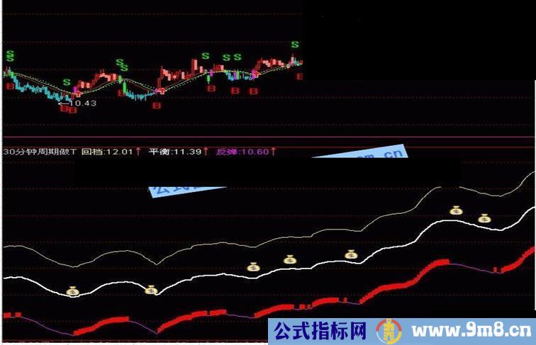 30分钟周期短线做T副图指标公式