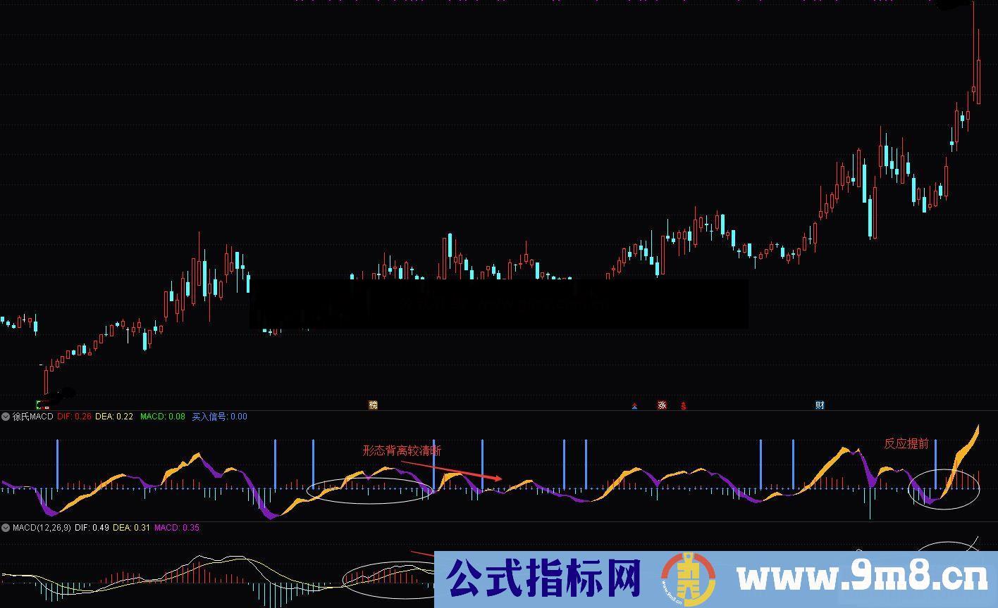 通达信徐氏MACD副图指标  贴图 无未来 无加密