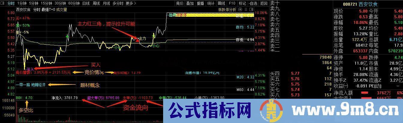 通达信最强T+0 史上最强做T神器分时主图指标加密