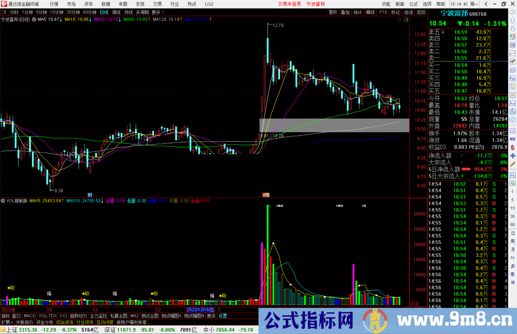 通达信VOL精制版指标公式源码