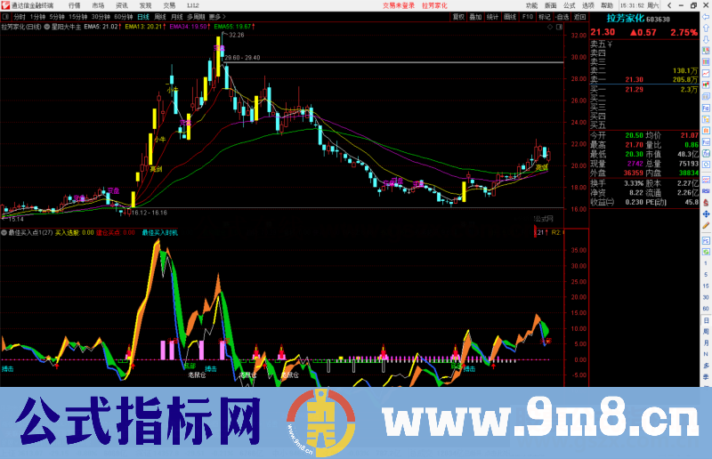 通达信星阳大牛主亮剑进攻变盘公式主图源码