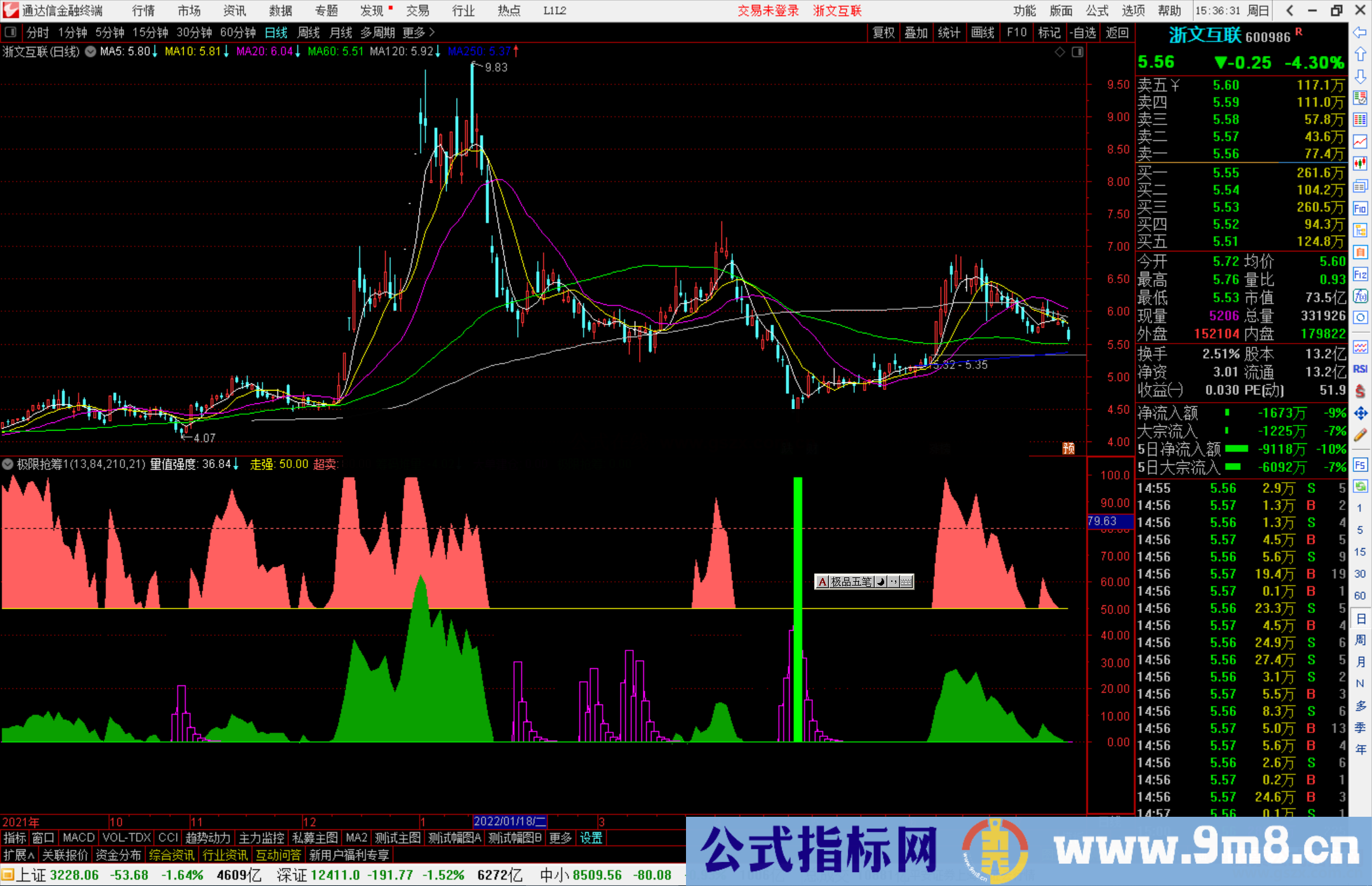 通达信极限抢筹指标公式源码