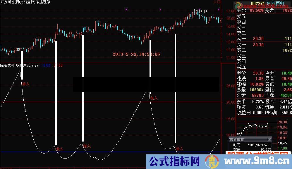 效果最神奇、构思最巧妙、最为可靠的第三代 我心飞扬 指标源码