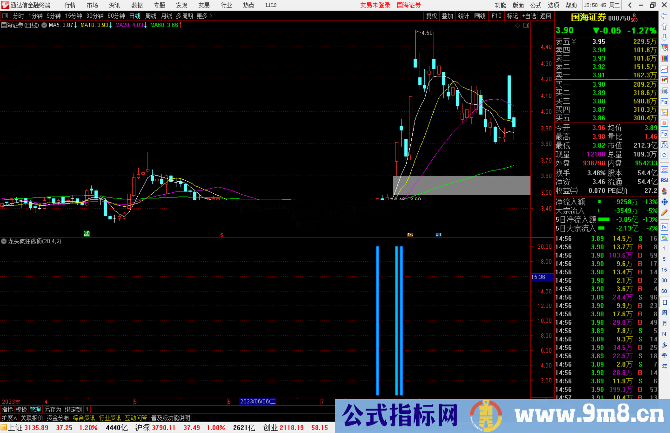 通达信龙头疯狂逃顶，纯卖出指标，能卖在高位