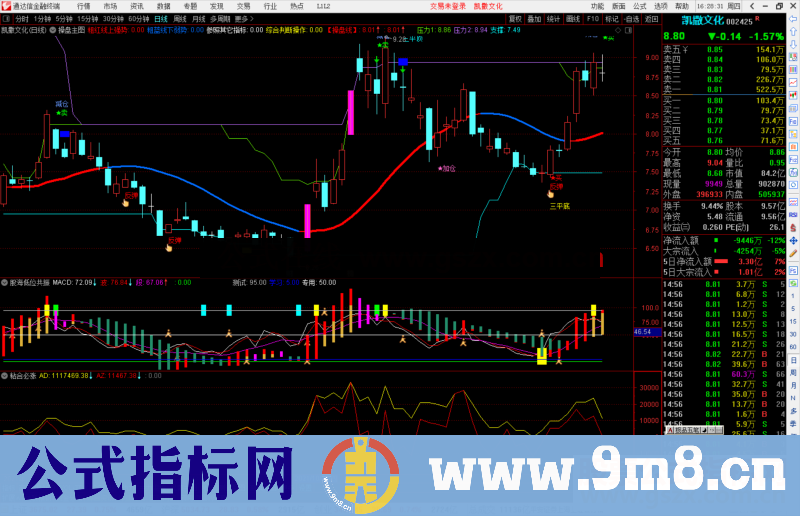 通达信股海低位共振抄底买入副图指标信号准确