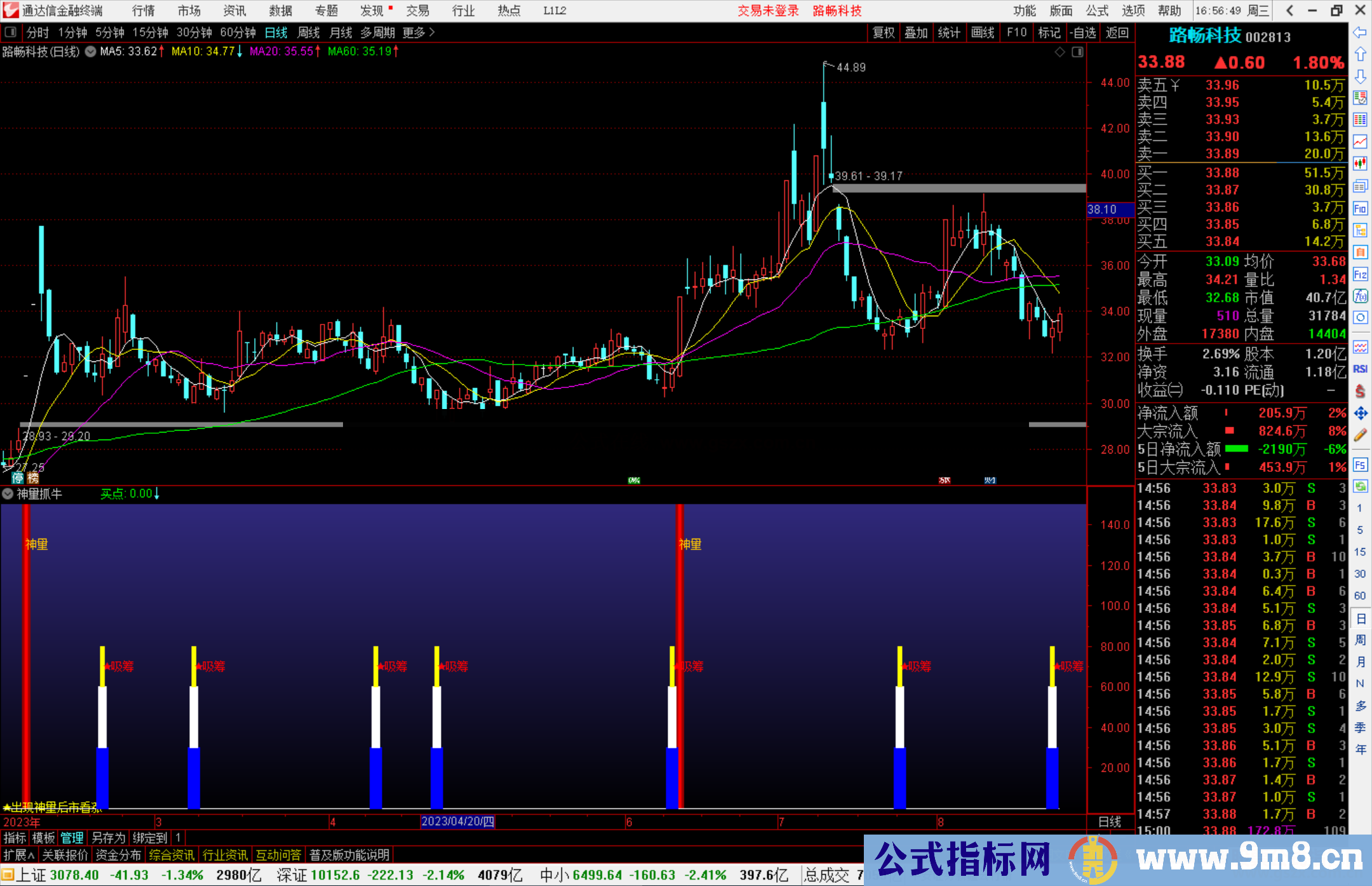 通达信神量抓牛指标公式源码