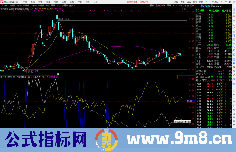 通达信主升强度指标公式源码副图