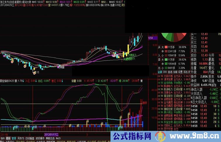 通达信主力出入副图源码