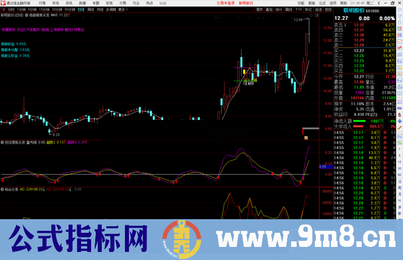 通达信稳赢精算买卖 帮你稳健盈利 精算买卖点提醒主图