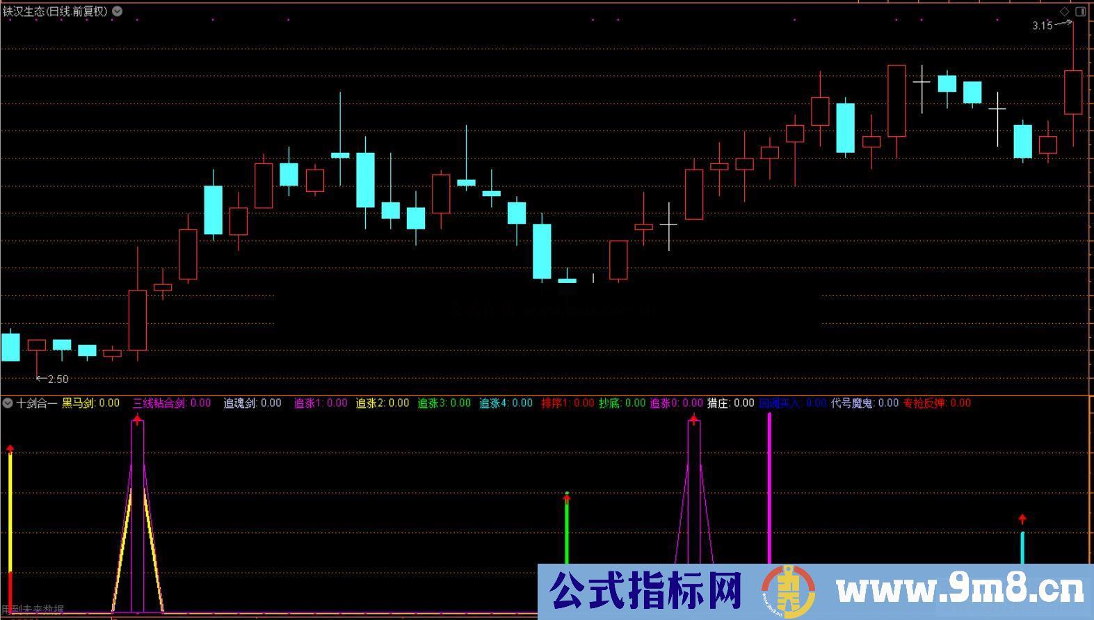 通达信十剑合一公式副图源码有未来函数不加密