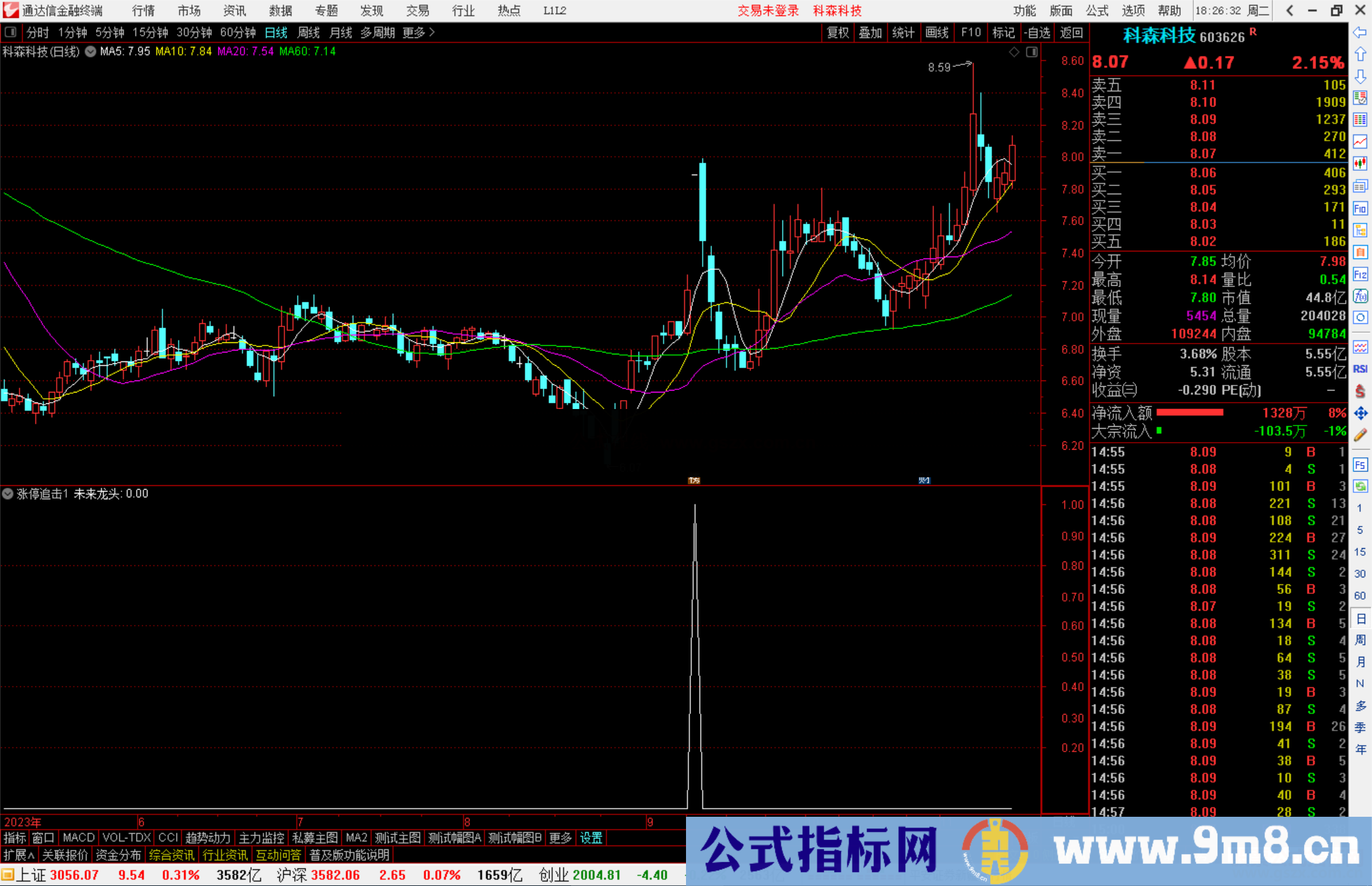 通达信涨停追击公式 捕捉未来龙头源码副图