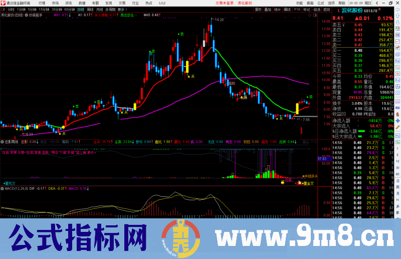 通达信庄影再现副图指标公式源码