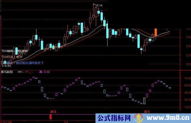 提供一个“黑马副图”指标 准确提示黑马信号