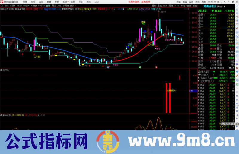 通达信龙回头副图/选股预警绝无仅有源