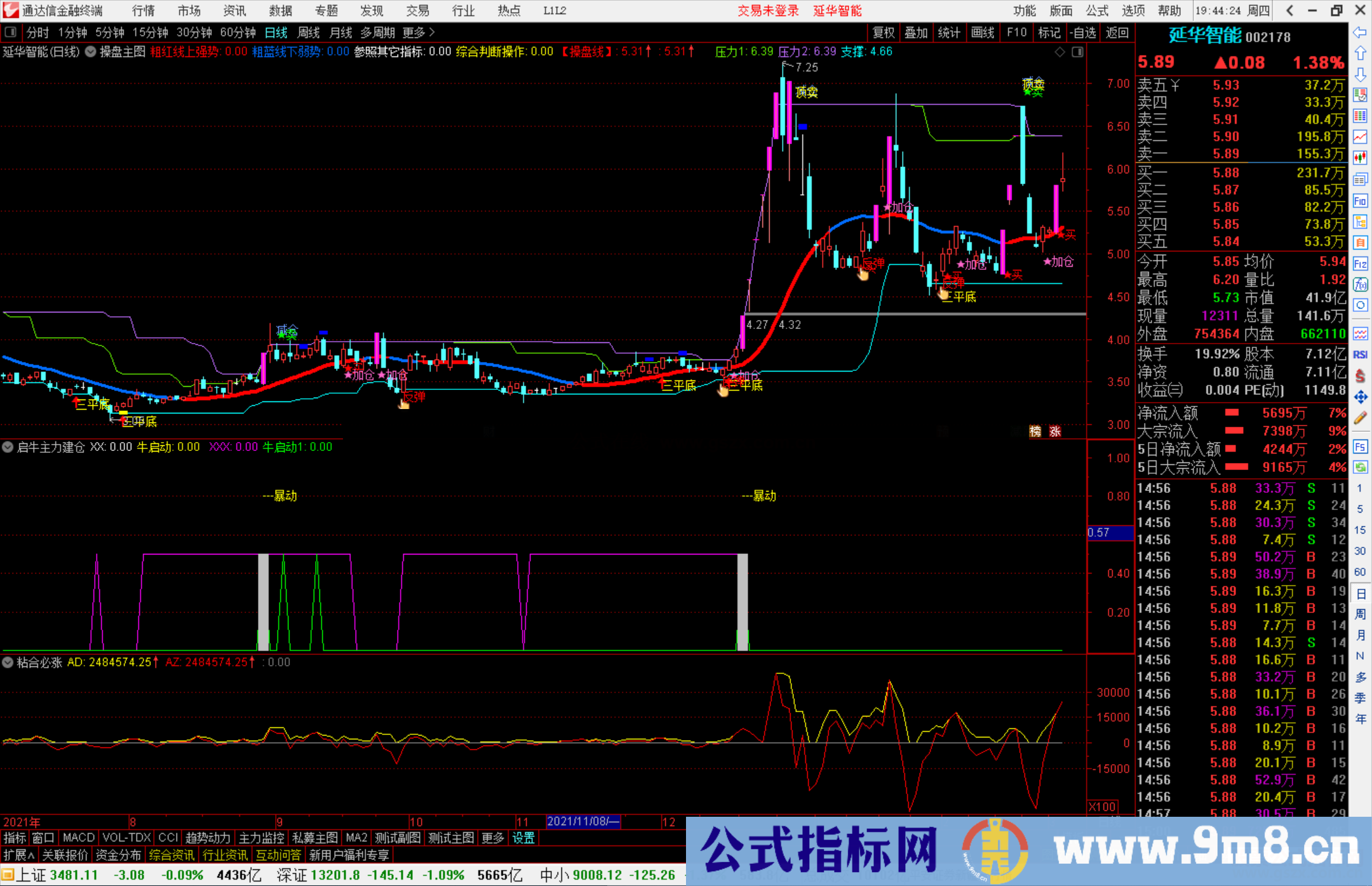 通达信启牛主力建仓，大牛主力建仓+暴动拉升源码