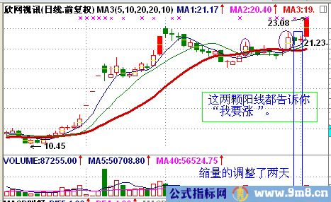 “我要涨”的股票形态