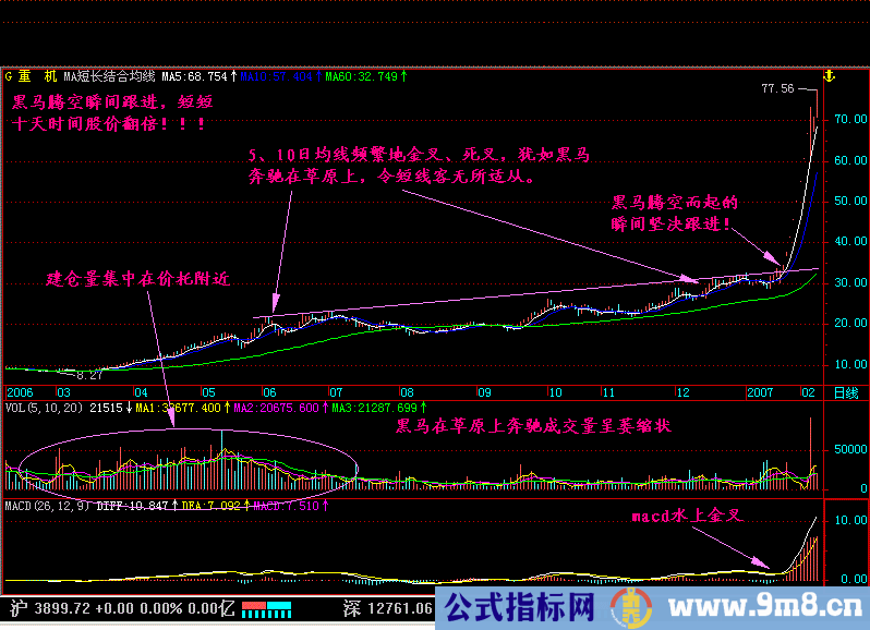 “黑马草上飞”形态买入法