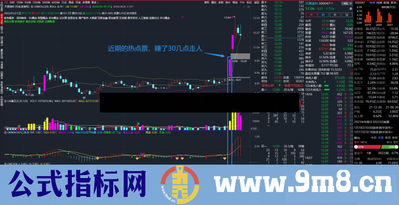 通达信大道至简系统指标CJDX轻松做波段 抓牛股 源码 副图