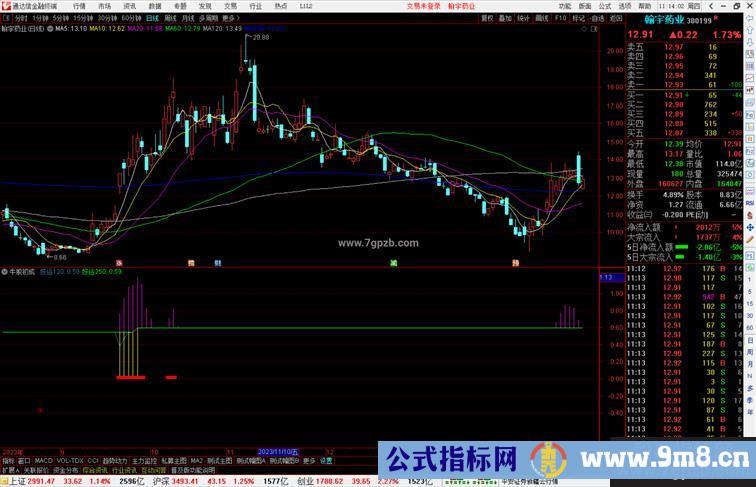 通达信牛股初成指标公式源码附图