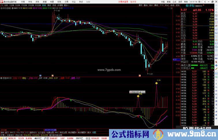 通达信变色MACD指标公式源码副图