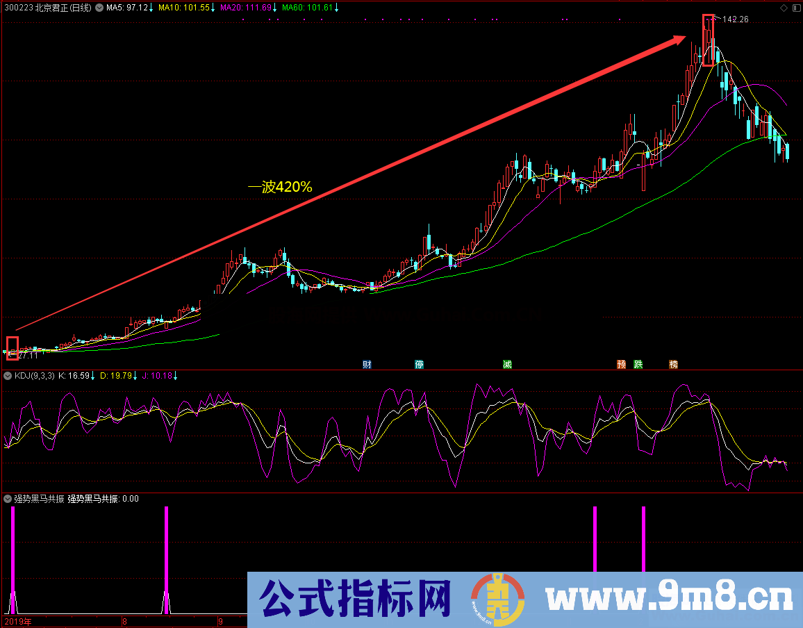 珍藏的强势黑马共振（指标/源码，副图，通达信，贴图）无未来