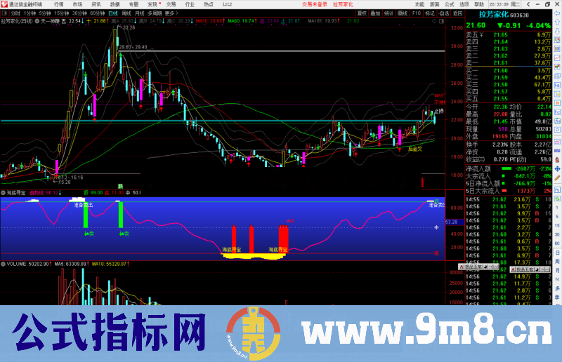 通达信海底寻宝副图指标公式源码