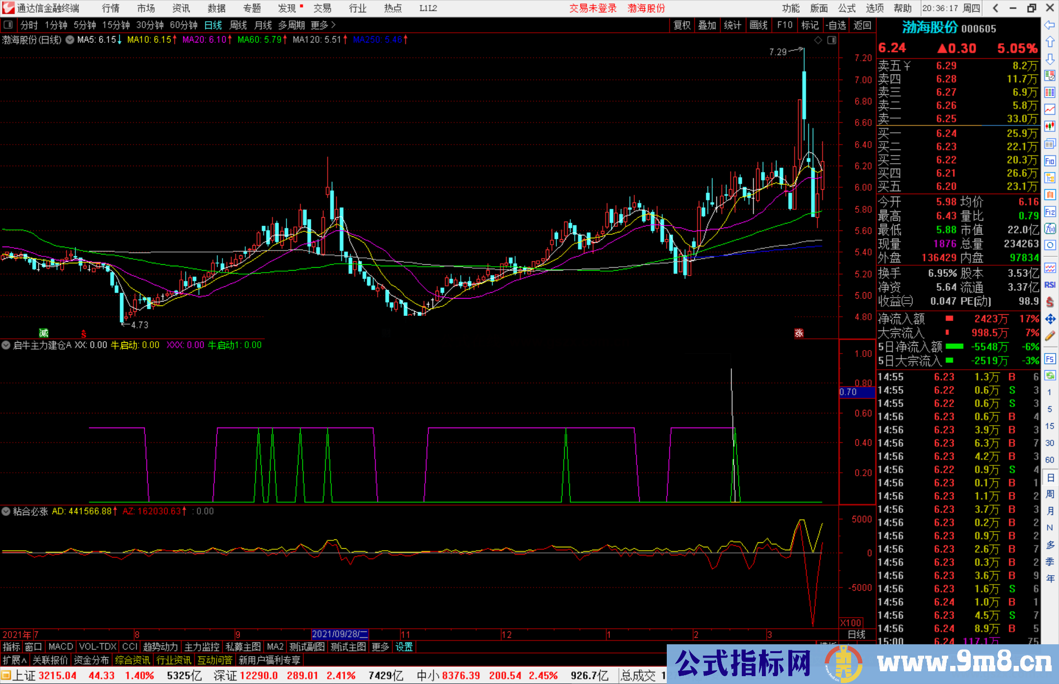 通达信启牛主力建仓指标公式源码