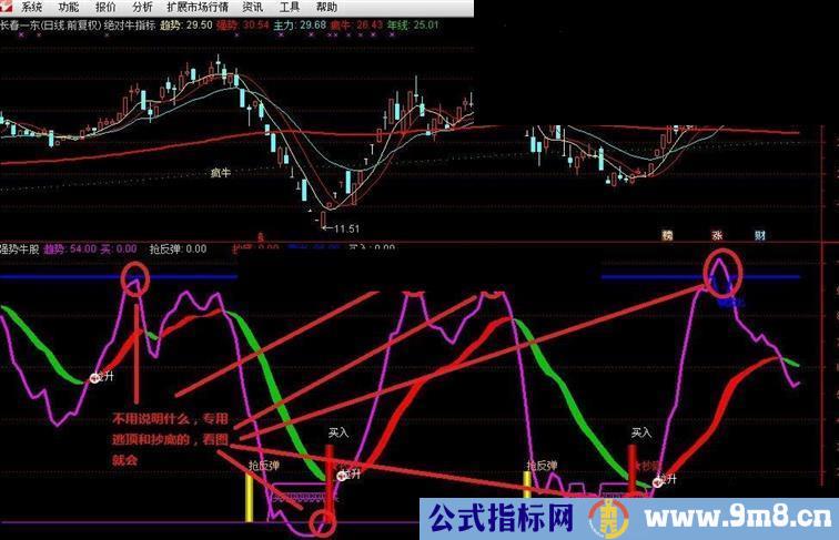 通达信强势牛股副图公式