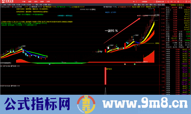 霸气涨停大机构进场（指标 副图/选股/预警 通达信 贴图）无加密