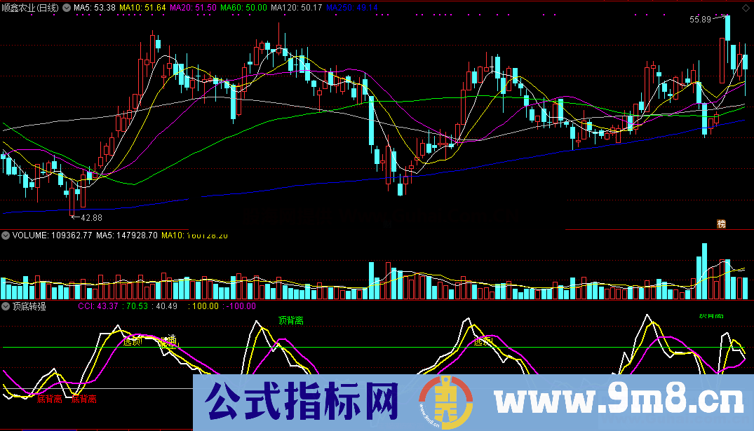 顶底转强转弱背离抄底逃顶（指标/源码 通达信 副图）无未来