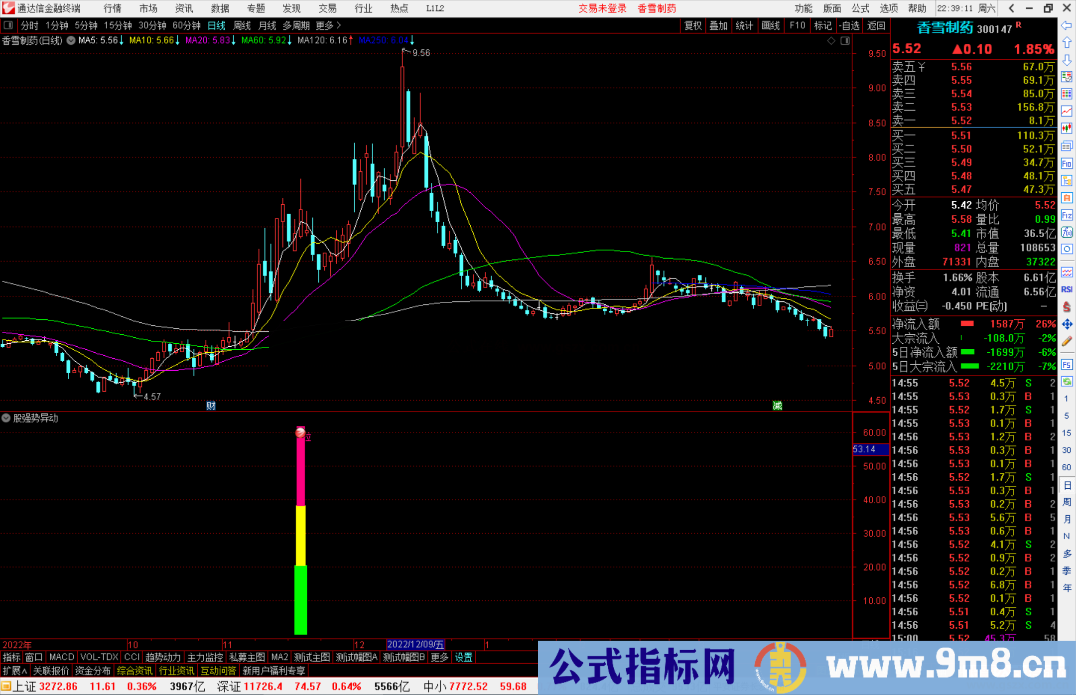 通达信牛股强势异动，信号不多 出信号强烈关注