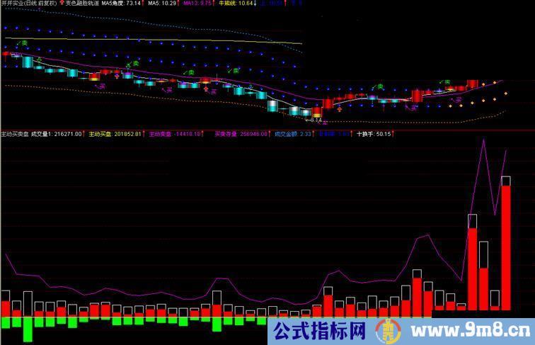 通达信捕捉黑马的秘器-主动买卖盘副图、无未来