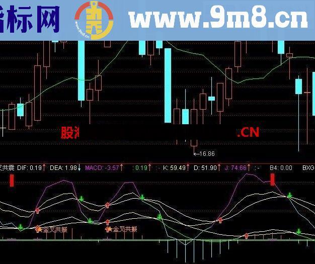 通达信金叉共振指标公式副图源码