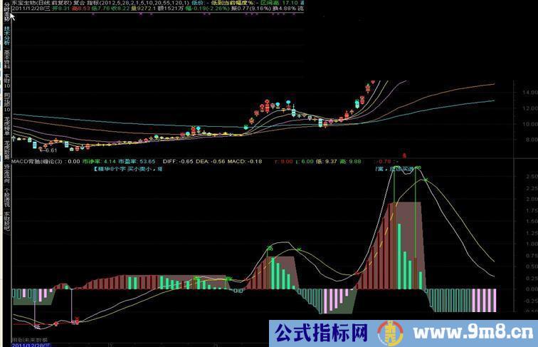 通达信MACD背离与面积源码